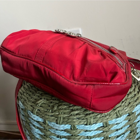 Brighton VTG Red Crossbody Nylon Bag - Picture 9 of 16